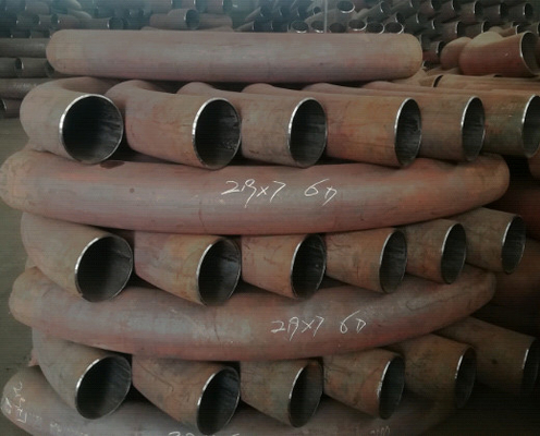 90Deg Astm A234 Wpb Carbon Steel Bend Fitting Pipa Lunak 3D 5D Tahan Karat